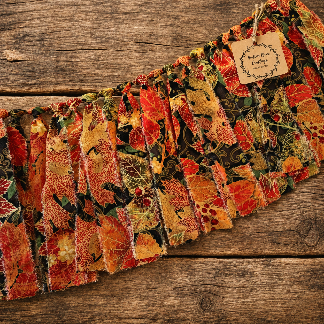Fall Color Fabric Garland