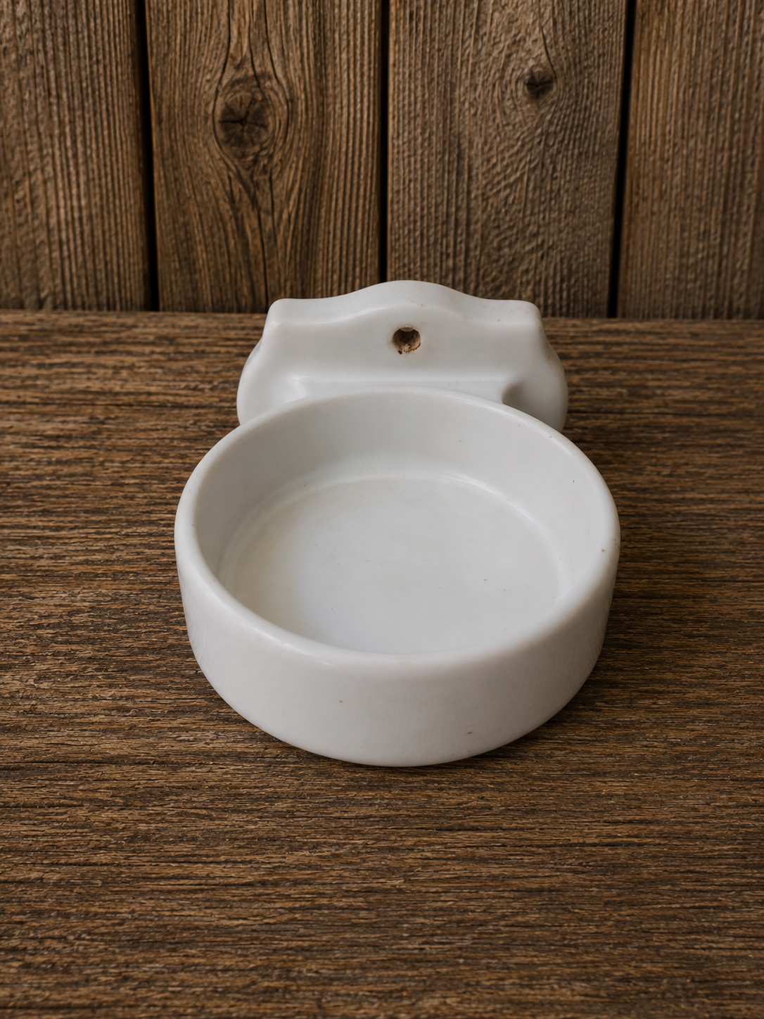 Porcelain Soap and Cup Holder Set for Bathroom Wall Mount 1950s