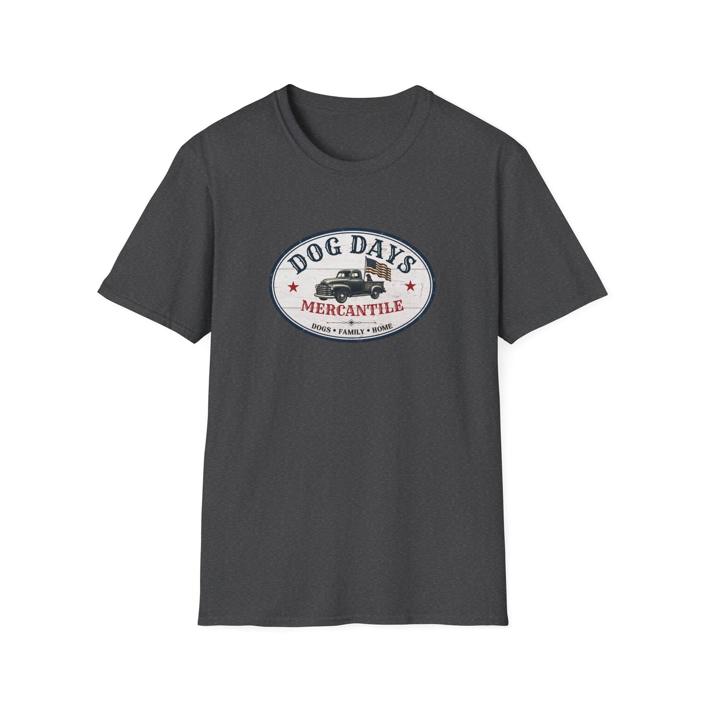 Dog Days Mercantile Logo T-Shirt | Gildan® Unisex Tee | Farmhouse Americana Dog Lover Graphic Shirt