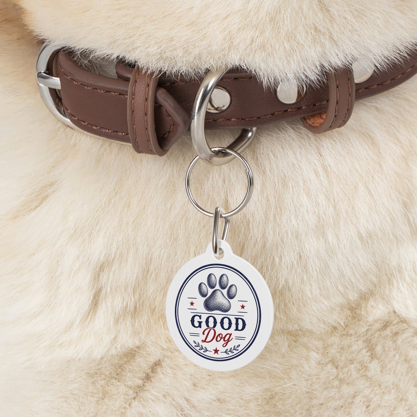 Good Dog Personalized Americana Dog Tag | Vintage Farmhouse Dog ID Tag | Custom Pet Tag | Dog Days Mercantile