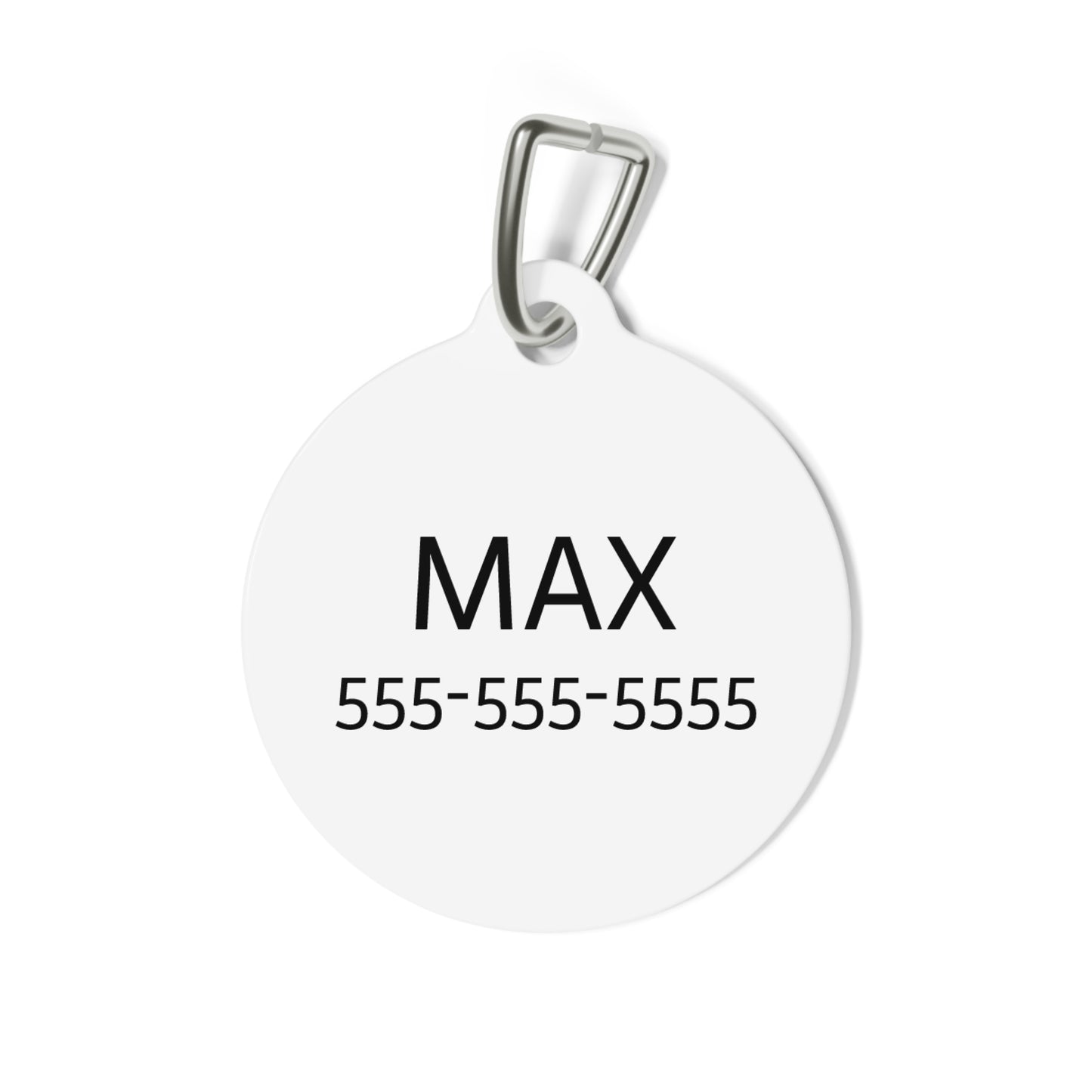 Pet Me and Tell Me I'm Handsome Funny Dog ID Tag | Cute Pet Tag | Personalized Dog ID Tag
