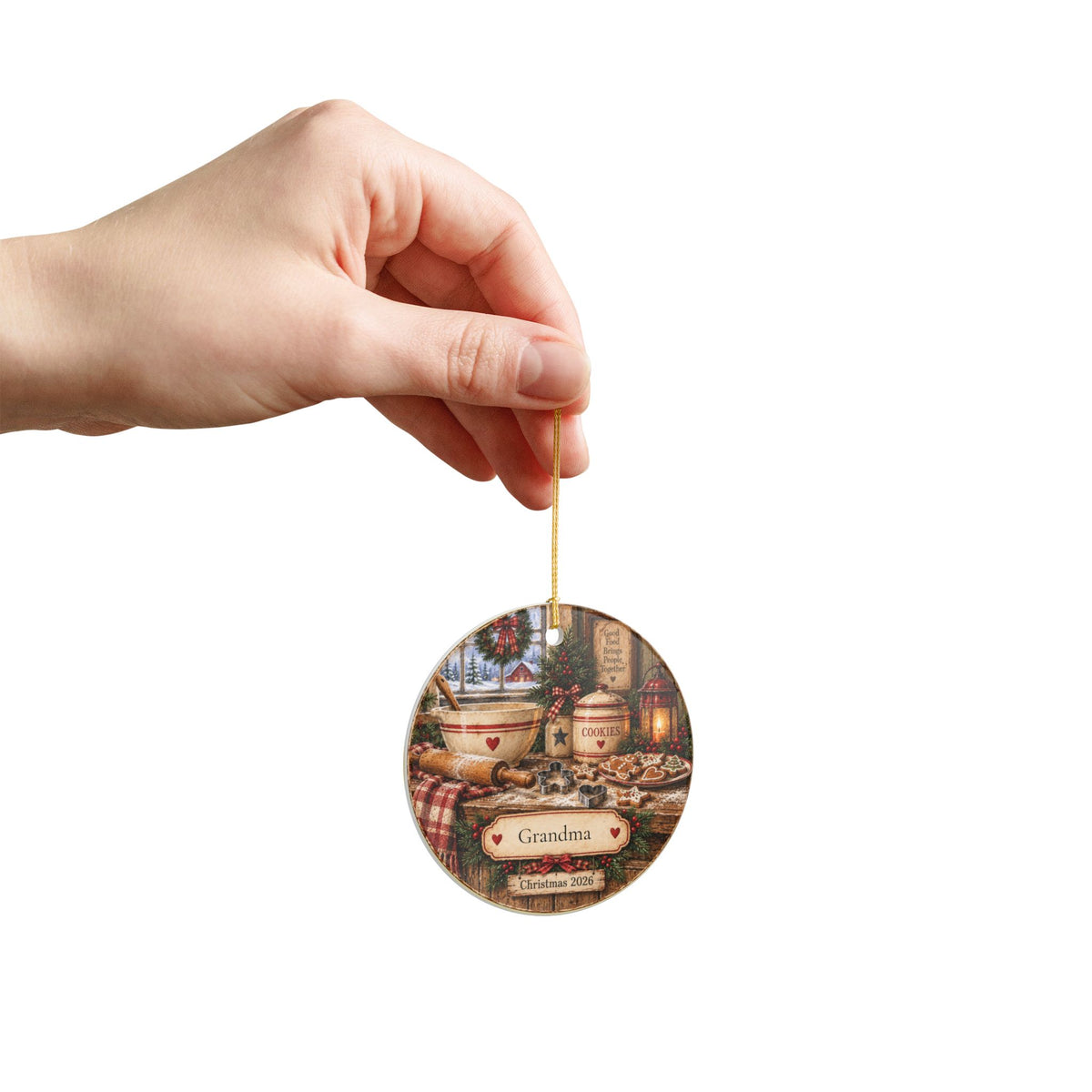 Grandma's Christmas Kitchen Ornament | Personalized Grandma Ornament | Nostalgic Christmas Keepsake