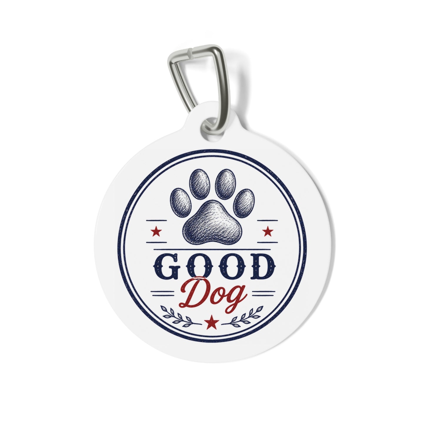 Good Dog Personalized Americana Dog Tag | Vintage Farmhouse Dog ID Tag | Custom Pet Tag | Dog Days Mercantile