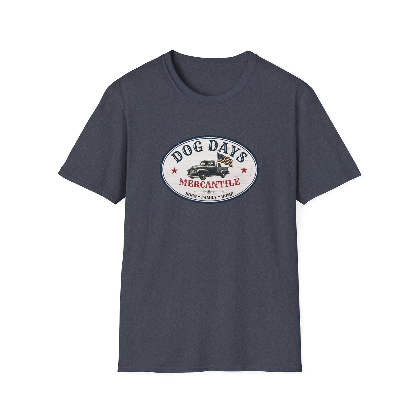Dog Days Mercantile Logo T-Shirt | Gildan® Unisex Tee | Farmhouse Americana Dog Lover Graphic Shirt