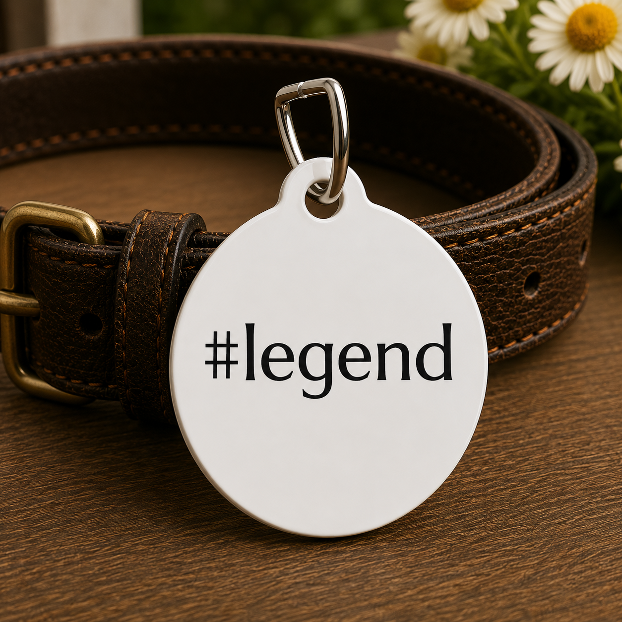 #legend Funny Dog ID Tag | Cute Pet Tag | Personalized Dog ID Tag