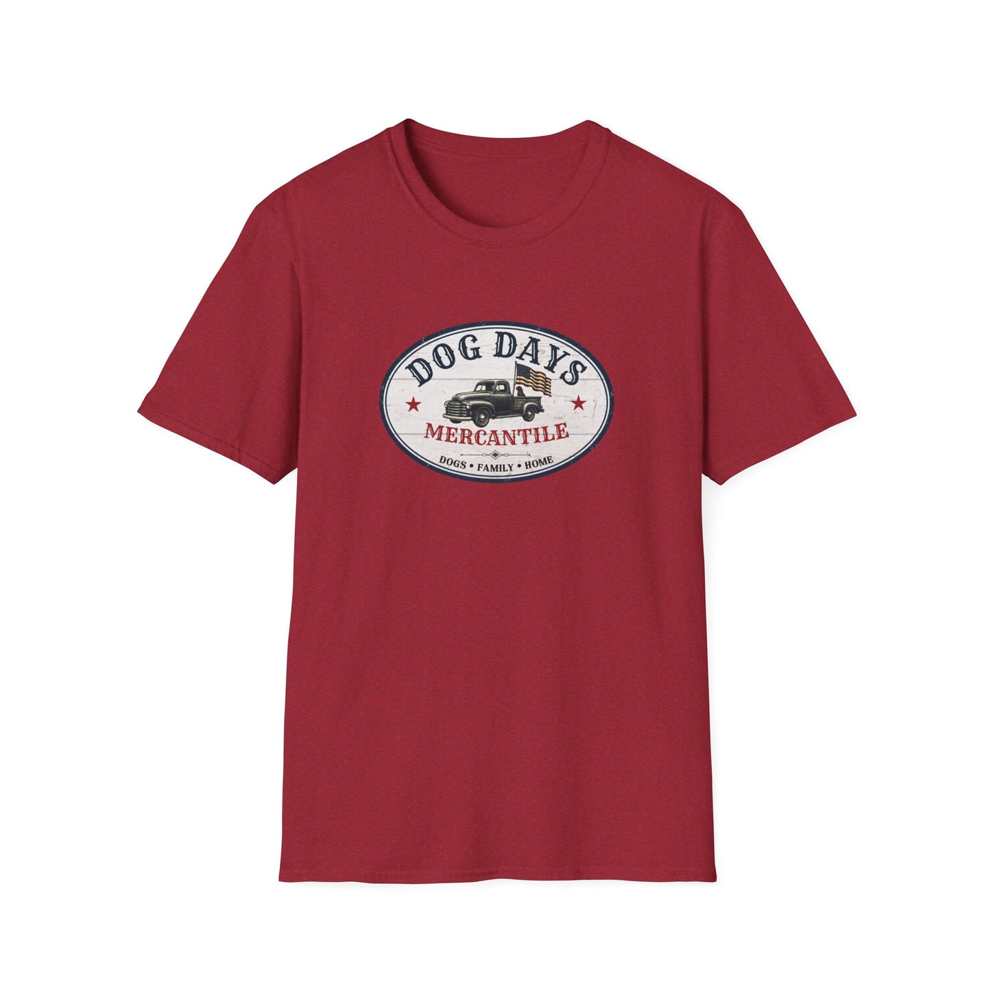 Dog Days Mercantile Logo T-Shirt | Gildan® Unisex Tee | Farmhouse Americana Dog Lover Graphic Shirt