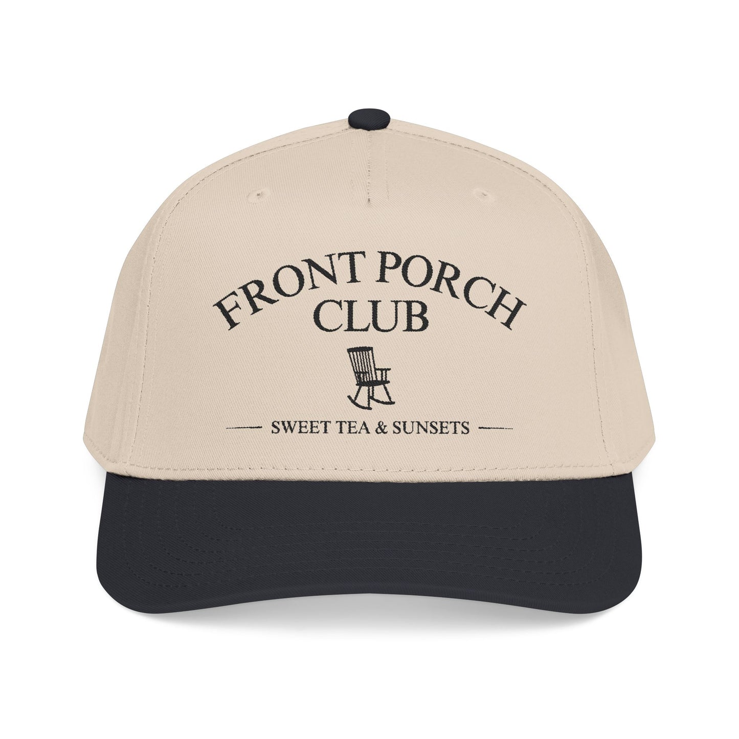 Front Porch Club – Sweet Tea & Sunsets Embroidered Trucker Hat | Vintage Country Baseball Cap