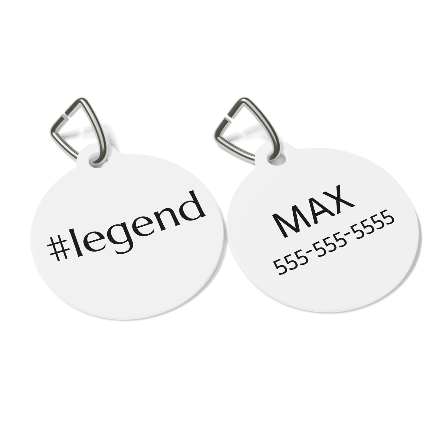 #legend Funny Dog ID Tag | Cute Pet Tag | Personalized Dog ID Tag