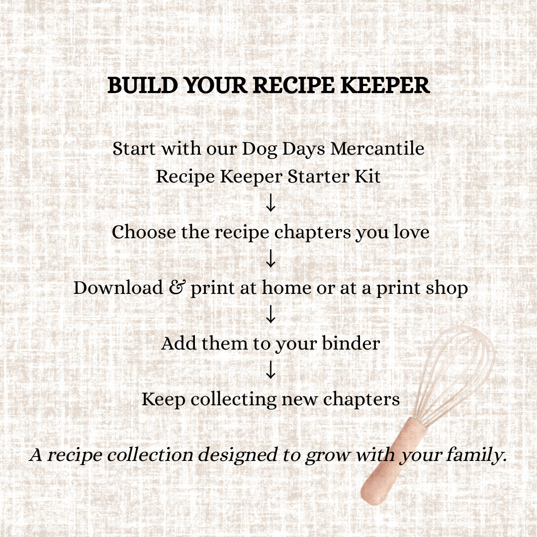 Grandpa's Favorite Recipes | Printable Recipe Collection for People & Dogs