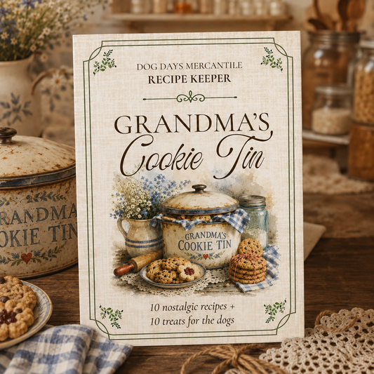 Grandma’s Cookie Tin | Printable Recipe Collection for People & Dogs