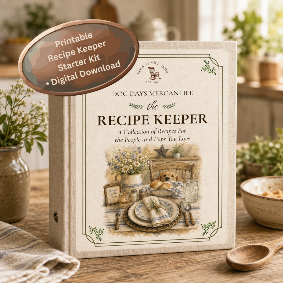 Dog Days Mercantile Recipe Keeper Starter Kit