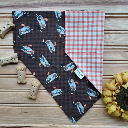 Mallard Duck Reversible Dog Bandana