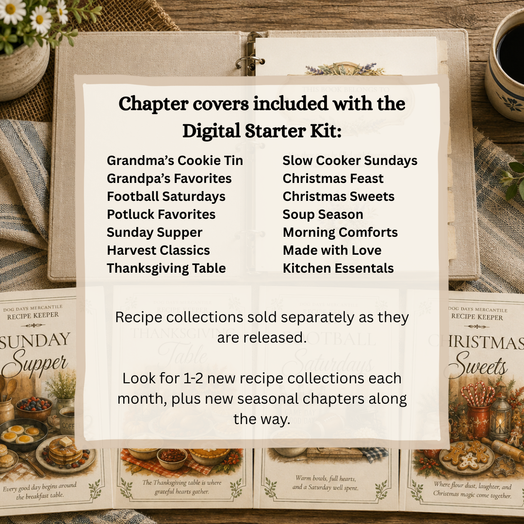 Recipe Chapter Covers