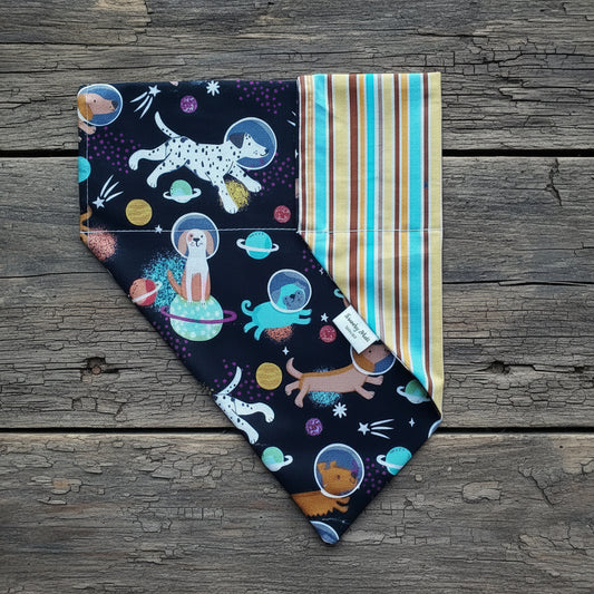 Astronaut Dog Reversible Bandana