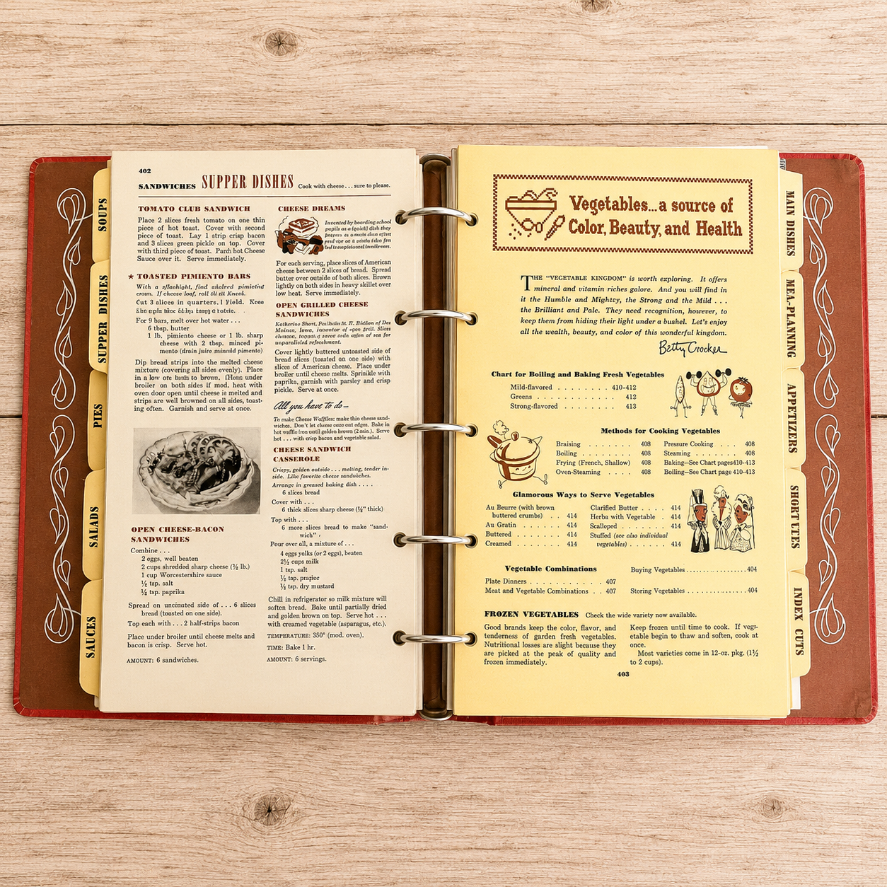 Betty Crocker's Picture Cook Book 1950 Recipes, 5-Ring Looseleaf Binder
