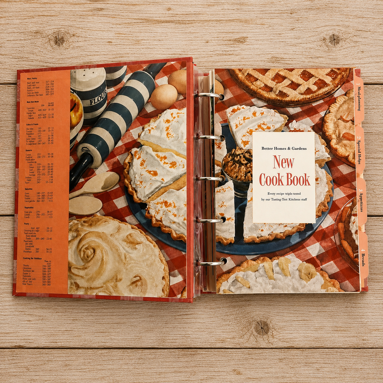 Better Homes and Gardens New Cook Book, 1953 Binder 5-Ring Hardcover