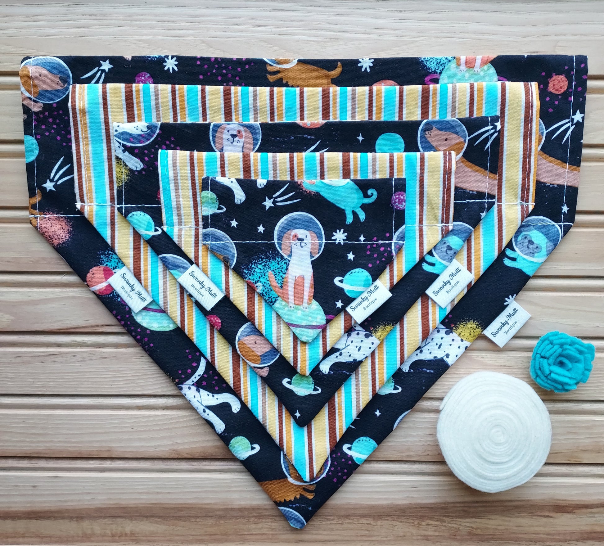 Space Dogs Reversible Bandana