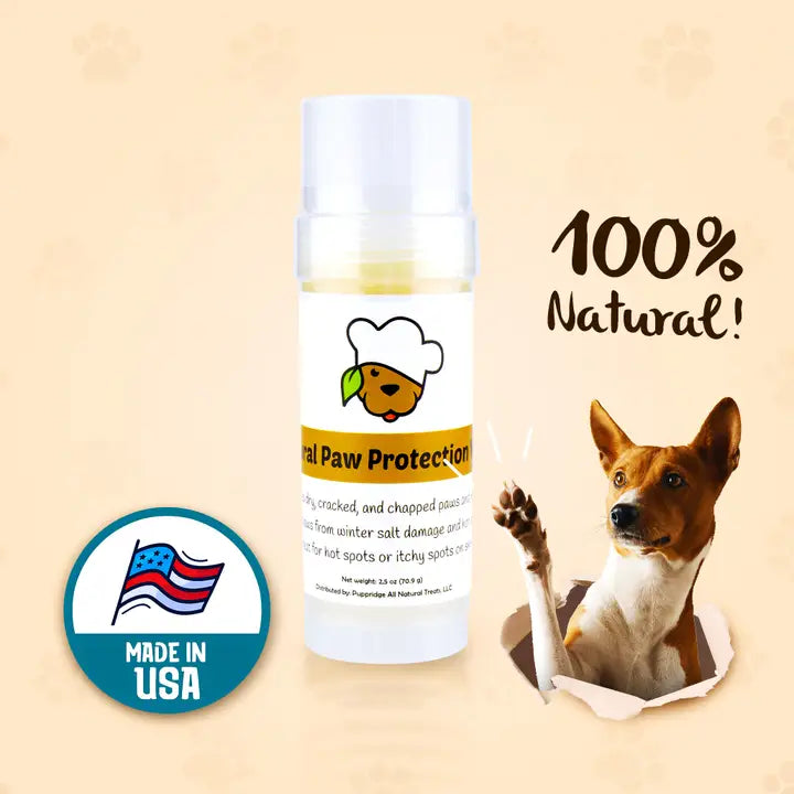 Natural Dog Paw Balm Stick | Moisturizing Paw Protector for Dry & Cracked Paw Pads